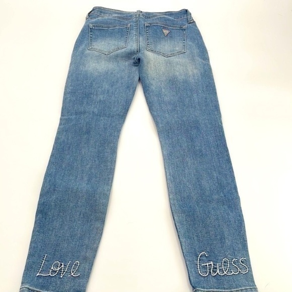 UEC Guess embroidered Guess jeans “Love Guess” size 24 - Picture 6 of 8